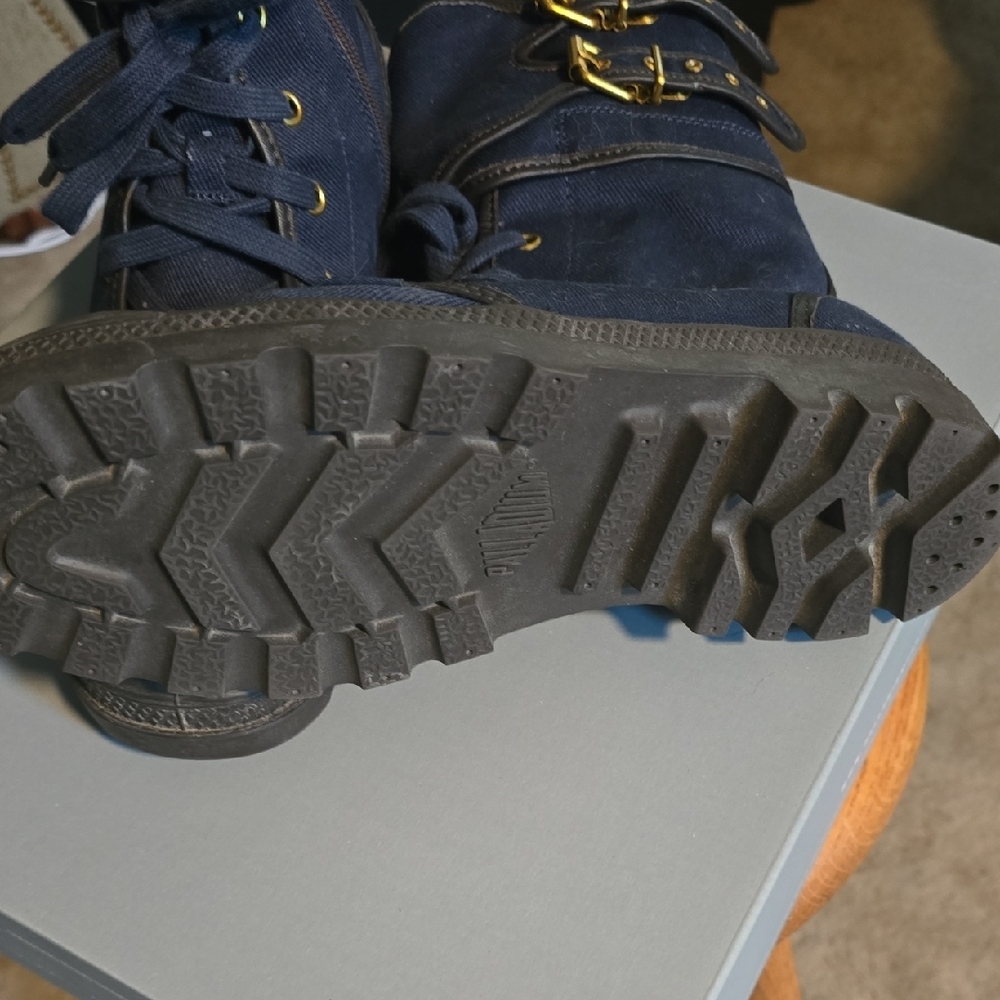 Palladium Navy Combat Boots - Picture 5 of 6